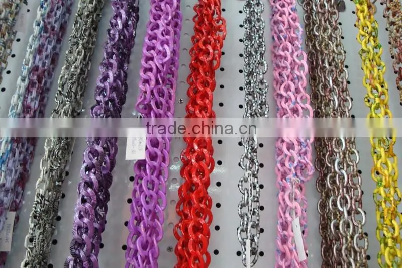 Big Silver Costume Necklace Chain