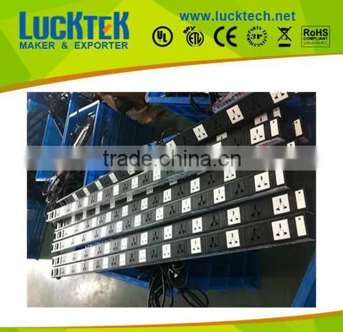 16 Ways Universal power outlets rack PDU with switch,power distribution unit