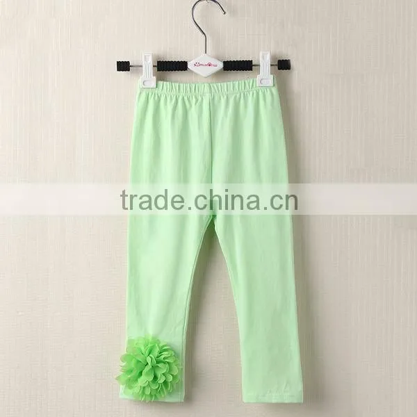 wholesale girls baby pink sunflower cheap colored cotton pants