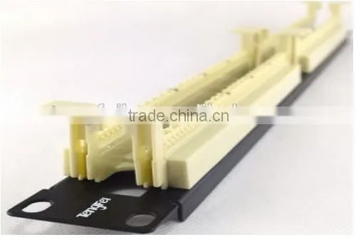 Telephone 50ports loaded Cat3 voice Patch Panel pass fluke