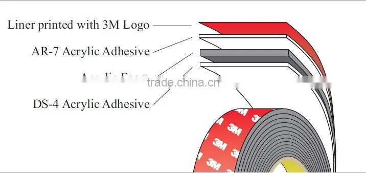 3M 4229P Double Sided Auto Acrylic Foam Tape
