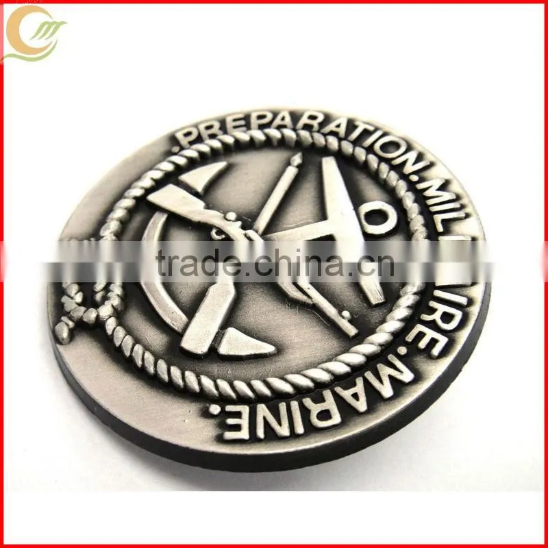 Zinc alloy antique bronze plating 3D custom australia badge with pin