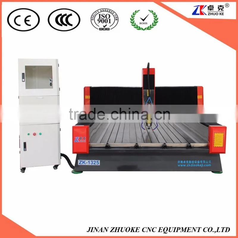 High Speed CNC Router Stone Marble Engraving Machine 1300*2500mm With PCI NCStudio Control System ZK-1325