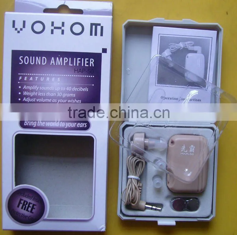 Hearing aid for hearing impairment with CE HAP-50