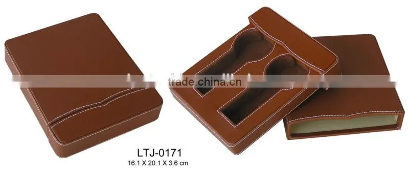 2 pcs leather watch storage boxes supplier