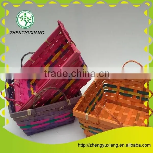 Natural crafts festival decoration bamboo basket