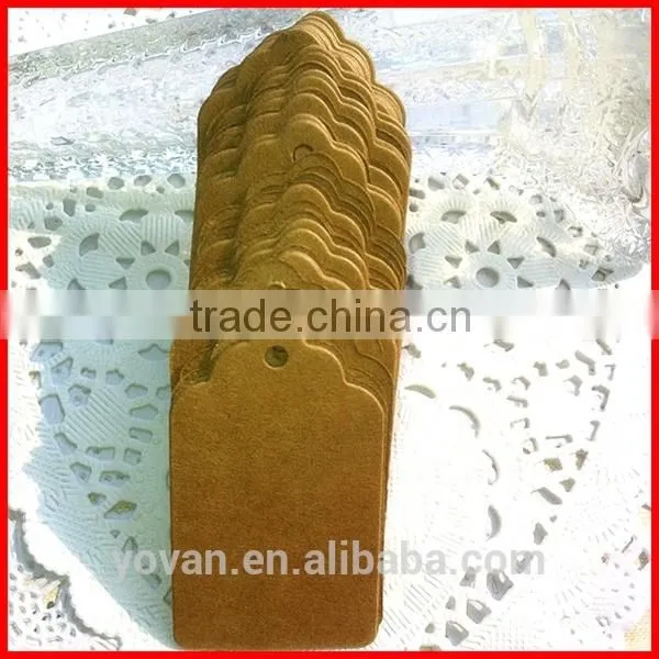 Kraft Paper Customized Printed Hangtag For Garment With Rope