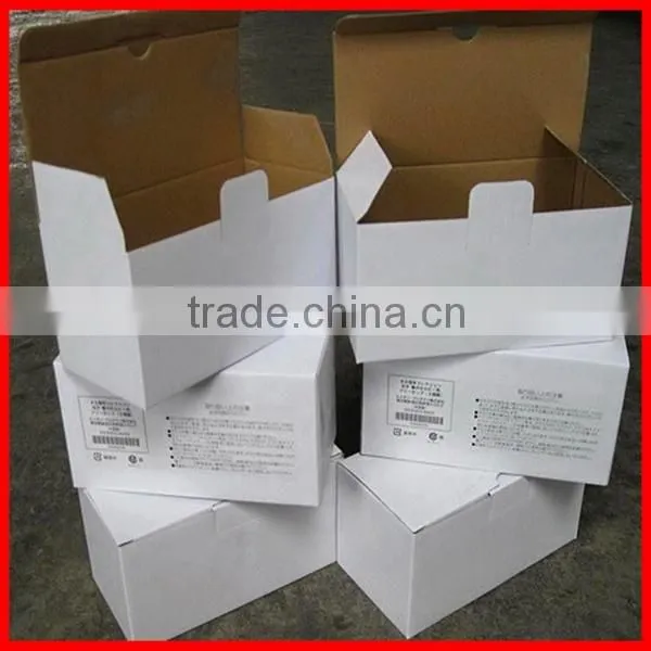 Custom Recycled White Corrugated Paper Box Packing Wholesale