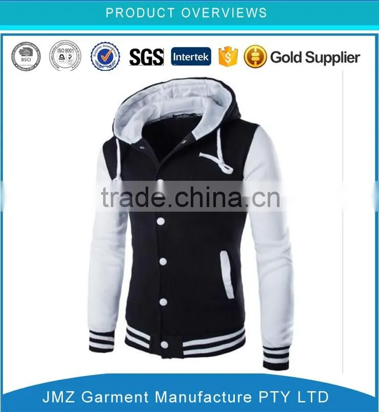 OEM custom men sweater Button placket hoodies street wear