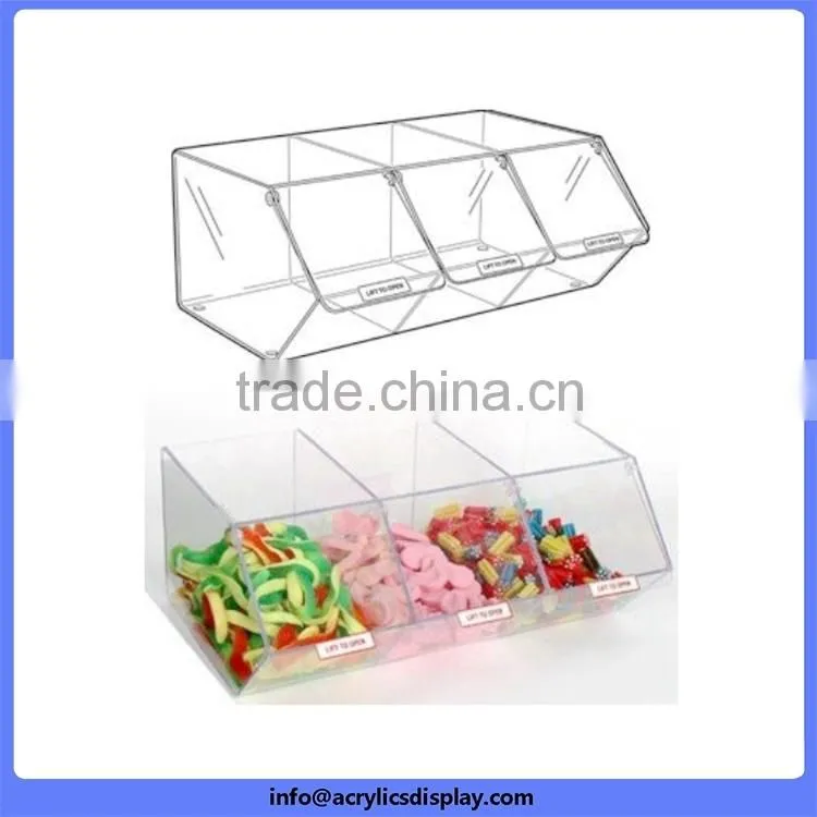 Durable competitive acrylic candy box for kiosk