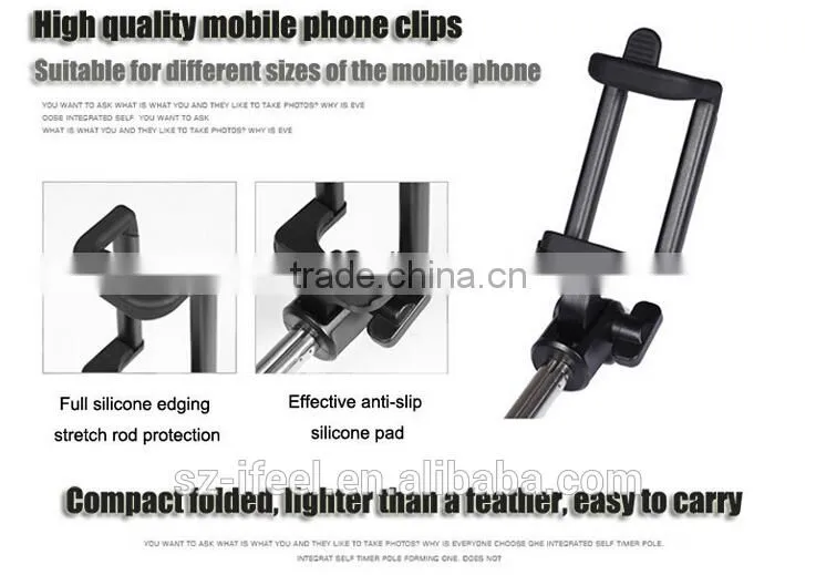 bluetooth monopod selfi stik selfie stick extendable bluetooth monopod