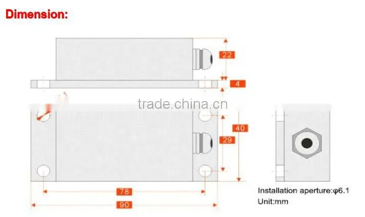 SCA131A Standard Digital Type Dual-axis Tilt Switch Sensor Level Switch Transducer ,Highly anti-vibration performance