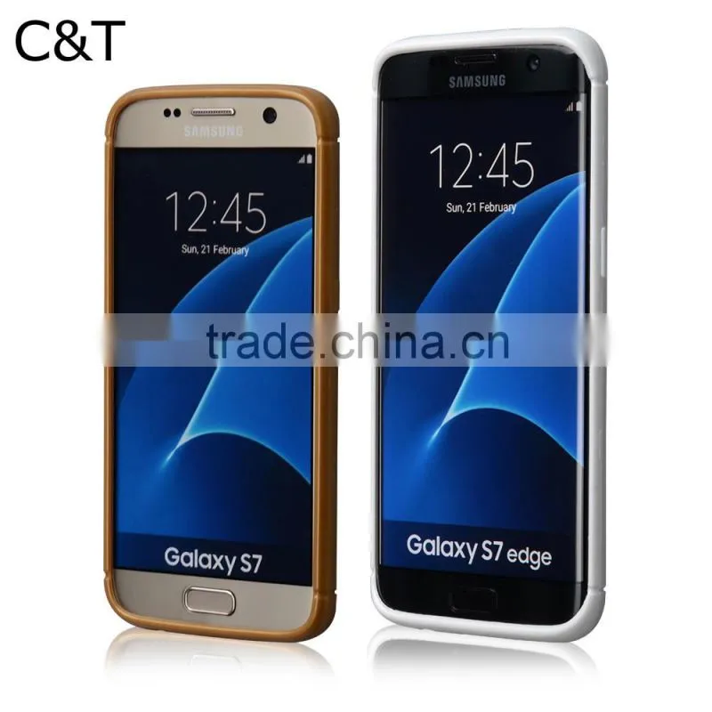 C&T Flexible Slim Silicone TPU Skin Gel Soft Protector Cover Case for Samsung Galaxy S7