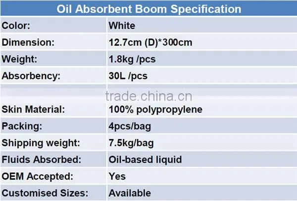 hot seller NTNICE best outdoor oil-only absorbent boom