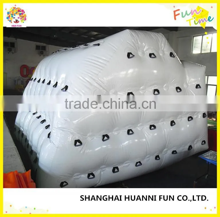 Giant inflatable water iceberg,inflatable climb iceberg at water park