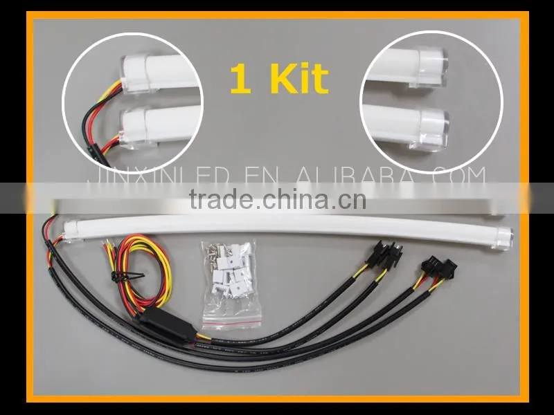 Jinxin 12v Universal Flexible LED DRL Turn Signal Light