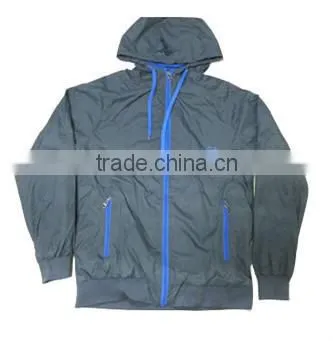 men 100% Nylon Spring Hoody Jacket Stock
