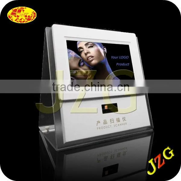 7 inch digital photo frame Skin care product product barcode reader with display