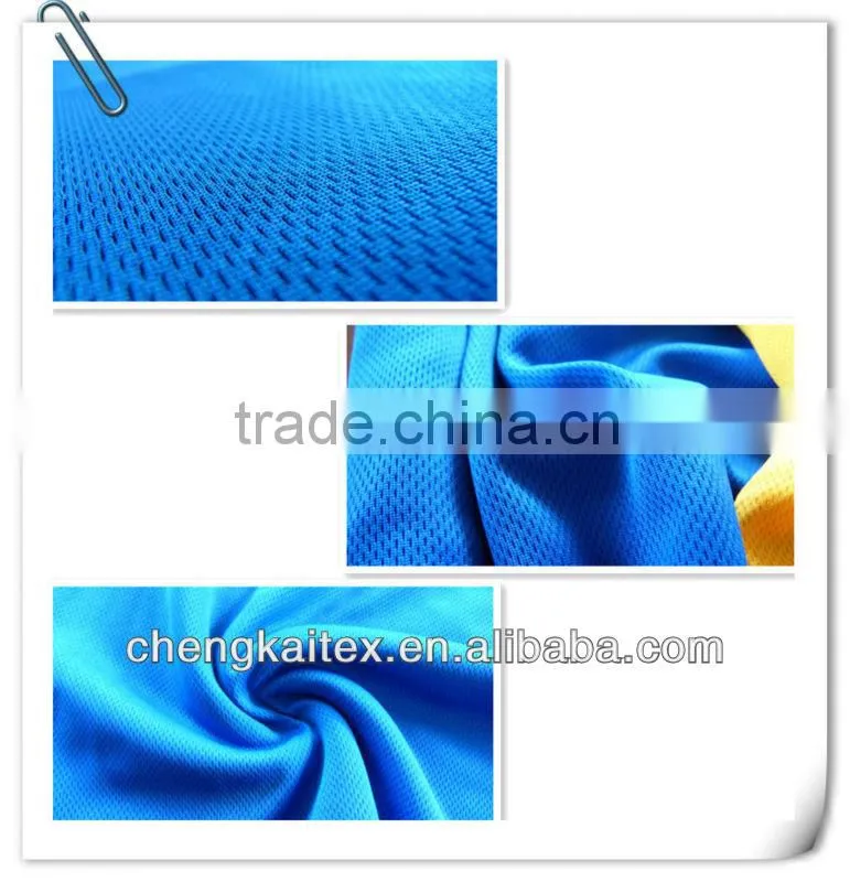 polyester knited fabric bird eye for sportwear