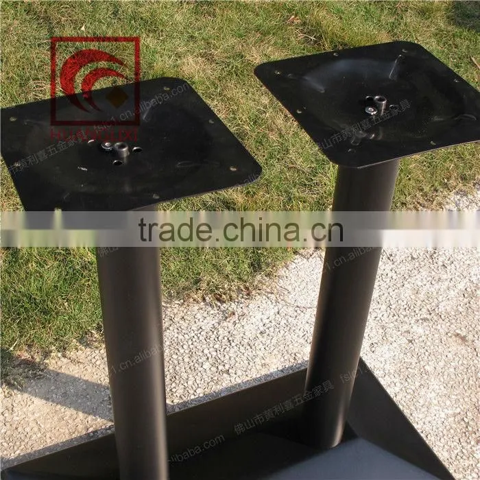 Factory direct special, wrought iron metal table legs, double-column steel table frame