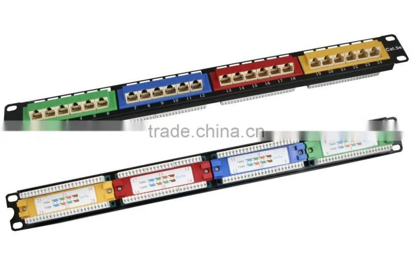utp cat6 network cable patch panel,network ca6 stp/utp patch panel 24p 48 port