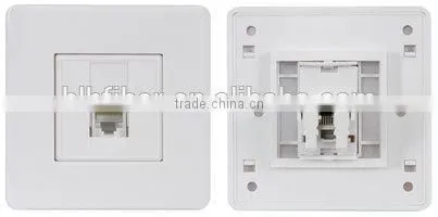 1 ports network rj45 single wall face plate with shutter