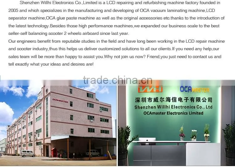 OCAmaster Universal 3 in 1 OCA Film Laminating Machine OM-F3 For LCD Refurbishing With Built-in Compressor & Vacuum Pump