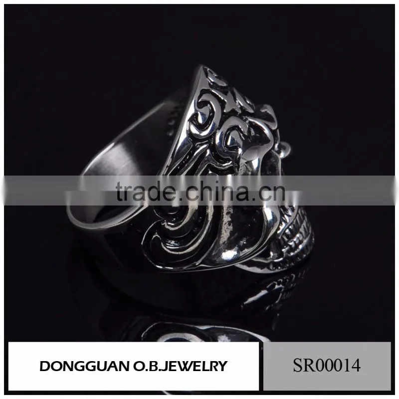 European American Trend Skull Ring/Custom Stainless Stee Ring For Men