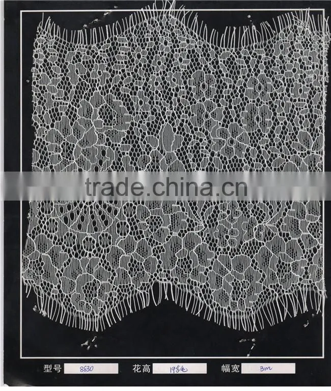 19cm Elegant Eyelash Lace Trimming For Dress