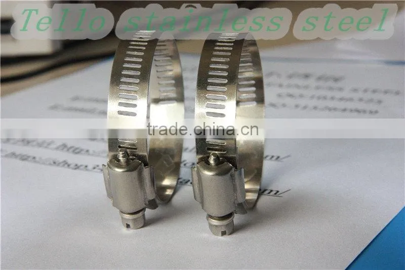 Stainless steel worm drive clamp