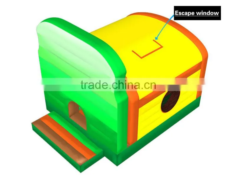 Funny Commercial inflatable Jungle bounce house, air bouncer inflatable trampoline