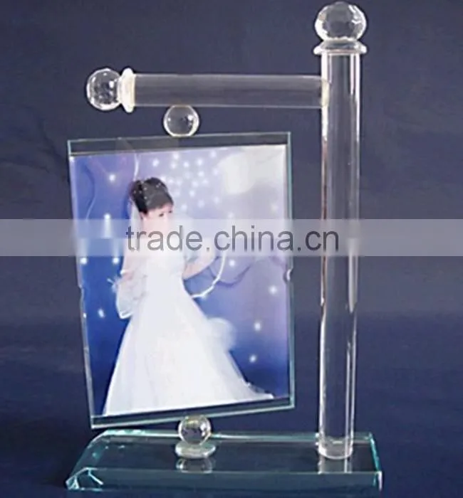 New invention clear acrylic wedding anniversary photo frame stand