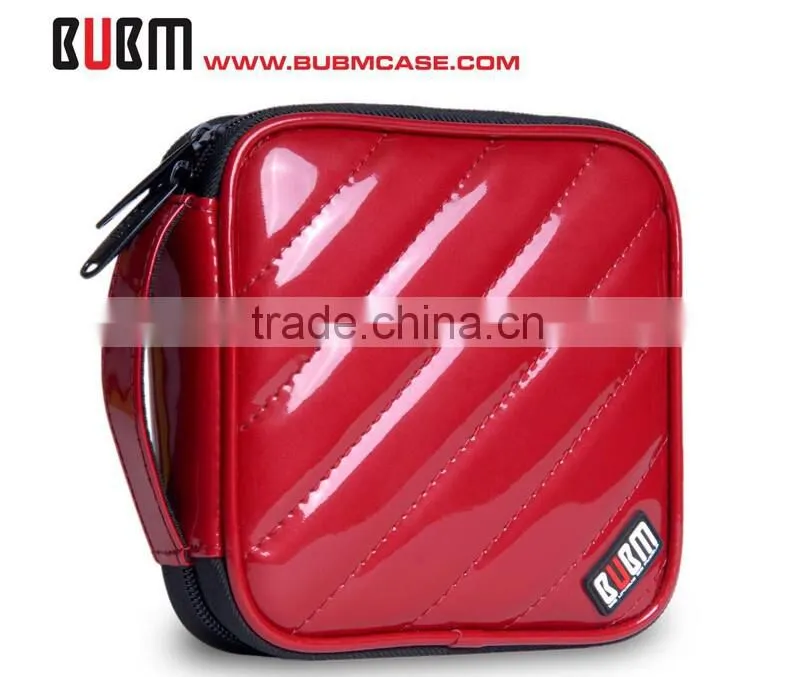 Fashion 32 Capacity PU Leather Cover CD Case DVD Case Car Disc Case