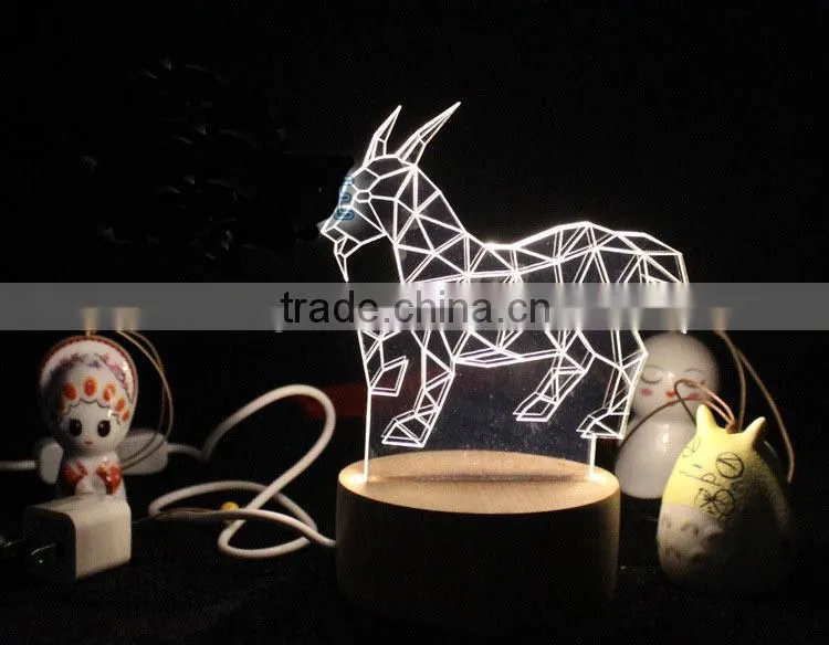 LED Acrylic Originality Animal Sign Christmas Gift Factory sale