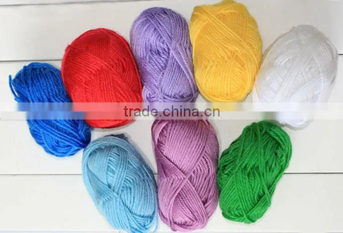 Hand knitting acrylic yarn