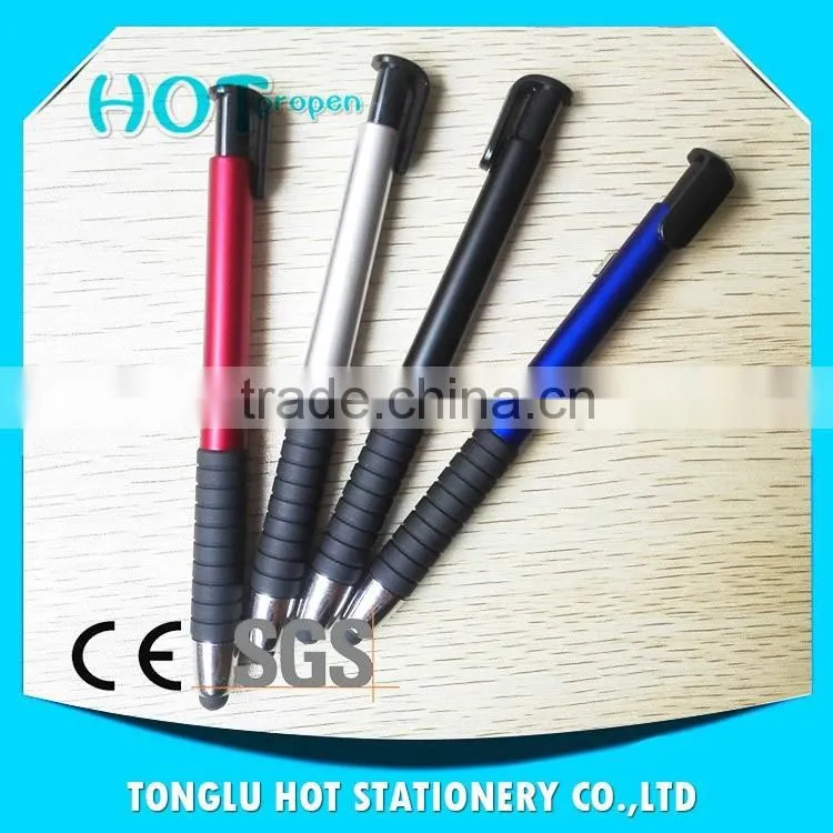 Novelty items for sell pad printing and screen imprint fancy 2 in 1 stylus pen