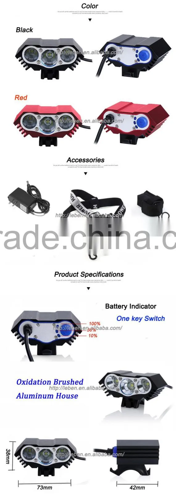 Bike accessories bicycle led light rechargeable bicycle light light bicycle with low price