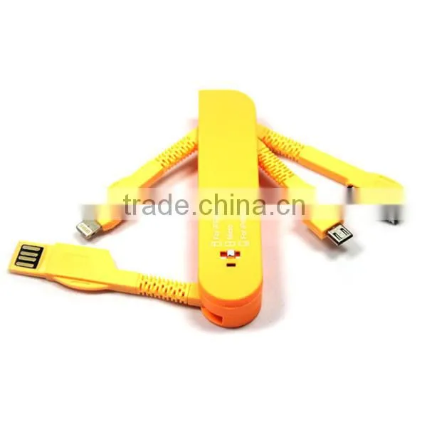 3 in 1 portable multifunction travel data lines