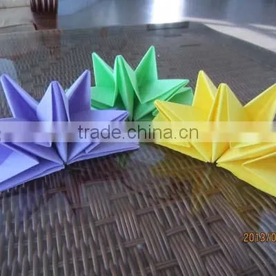 Christmas red Star shape 100% wood pulp paper napkin
