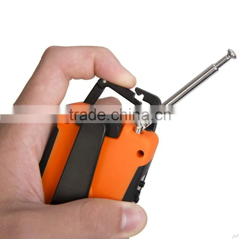 waterproof dynamo rechargeable flashlight radio led flashlights