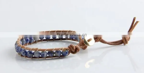 2014 Blue Beaded Bracelet Wholesale ZTNM-0050