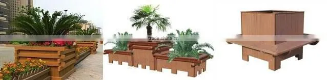 High quality WPC Environmental Wood-Plastic Composites Flower Box