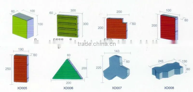 300T concrete paving stone making machine