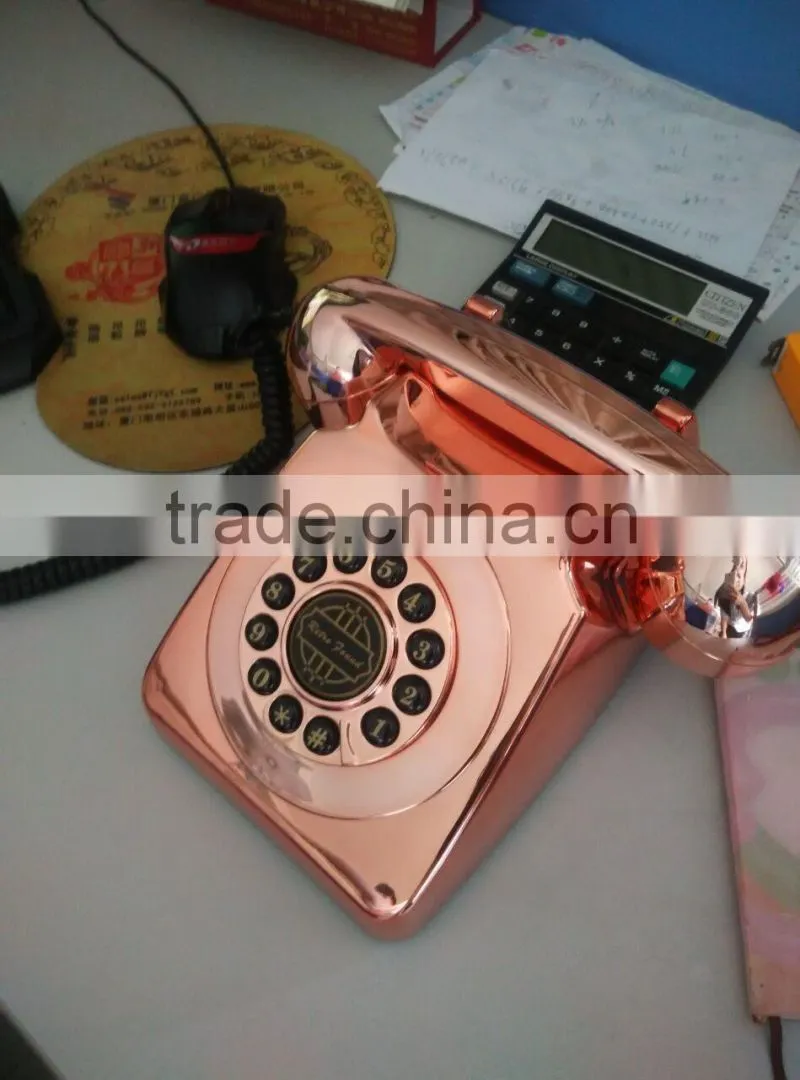 Gold Retro Telephone