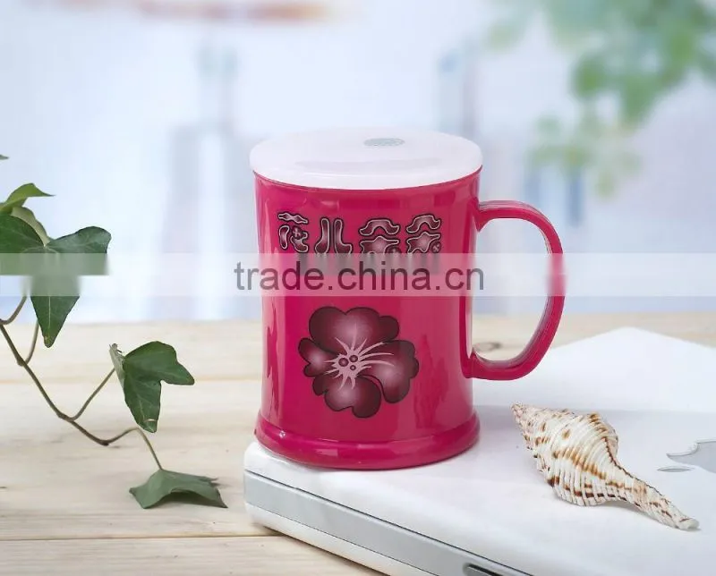 2016 Hot sale High Quality Reusable Plastic custom cheap soup mug with handle