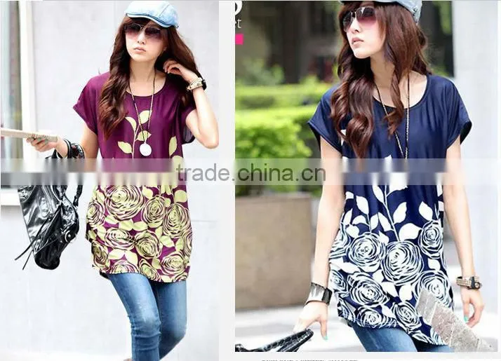 ladies T-shirt skirt skirt casual dresses stock free size