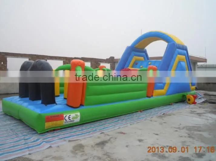 Full printing dragon obstacle course for children,Hot rental Inflatable bouncy castle/Jumping house adventure