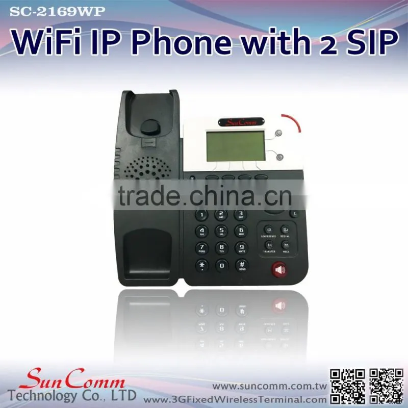 SC-2002PE 1 wan 1 lan 2 sip lines IP Phone with PoE