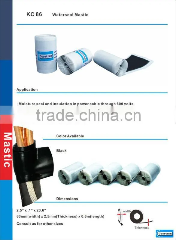 Electrical insulation rubber sealing stainless steel adhesive tape
