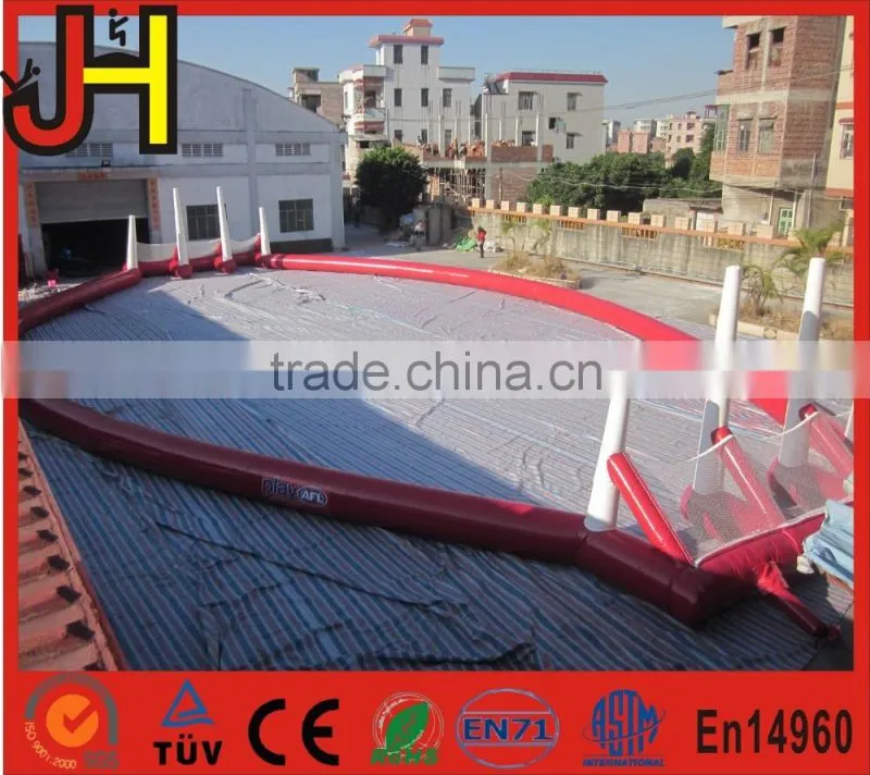 Best price inflatable rugby pitch, inflatable American football field, Mega Rugby/ Football Pitch